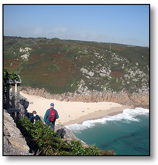 Porthcurno Bay Cornwall  - Travel England